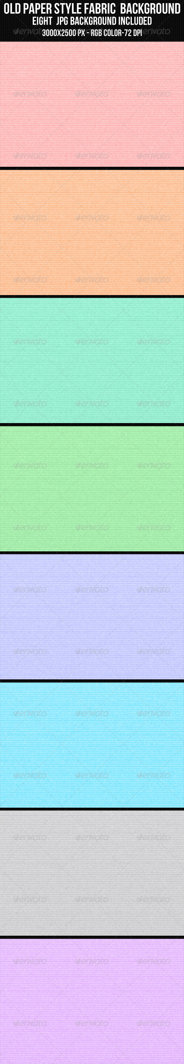 Old Paper Style Fabric Background Set - Patterns Backgrounds