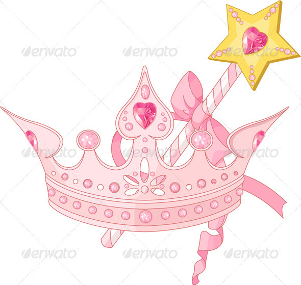 GraphicRiver Princess Crown and Magic Wand 4363710 GraphicRiver Princess Crown and Magic Wand 4363710