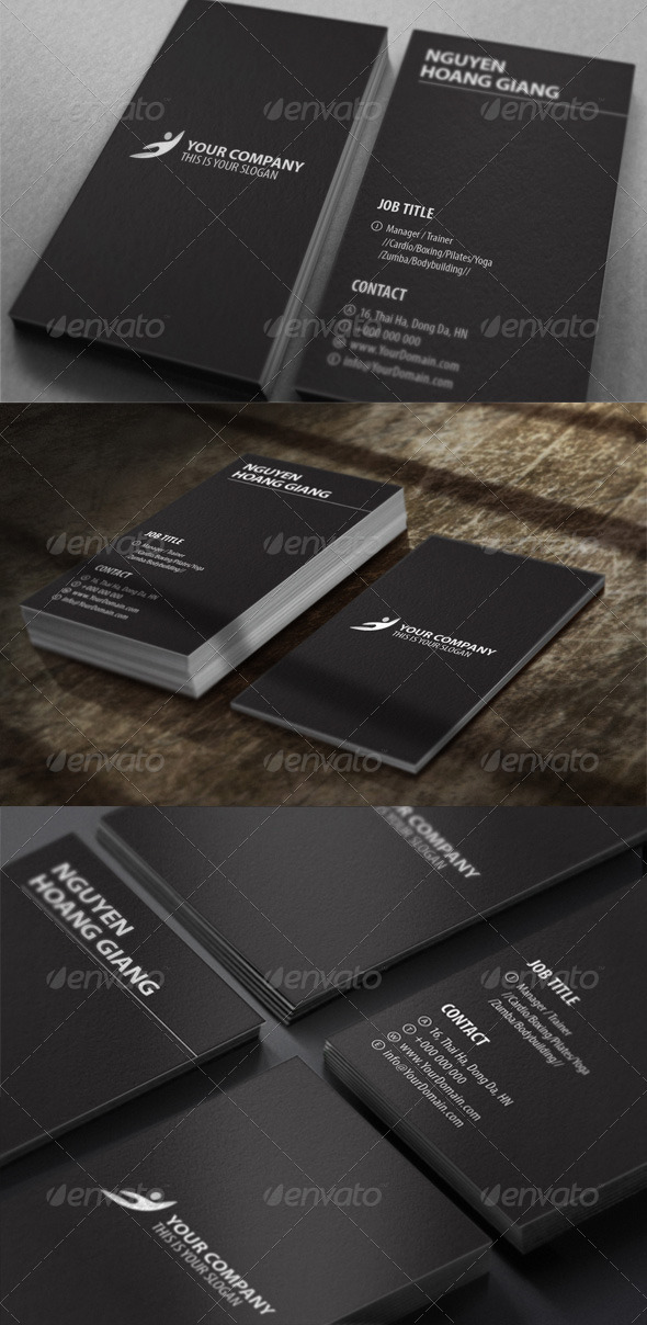 Fitness Center Business Card - Corporate Business Cards