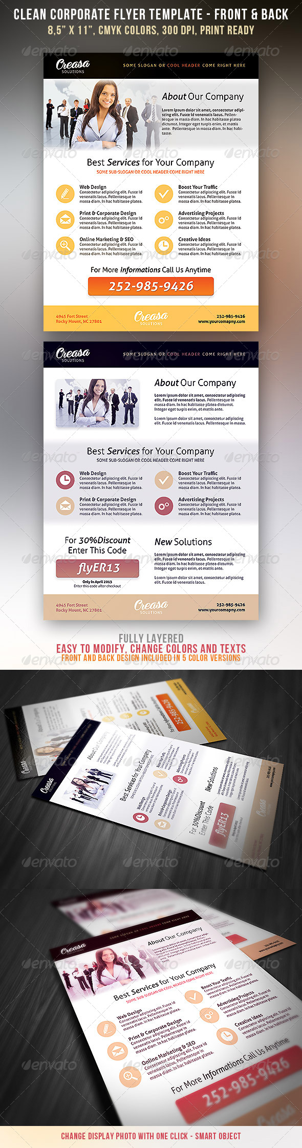 Clean Corporate Flyer - Corporate Flyers