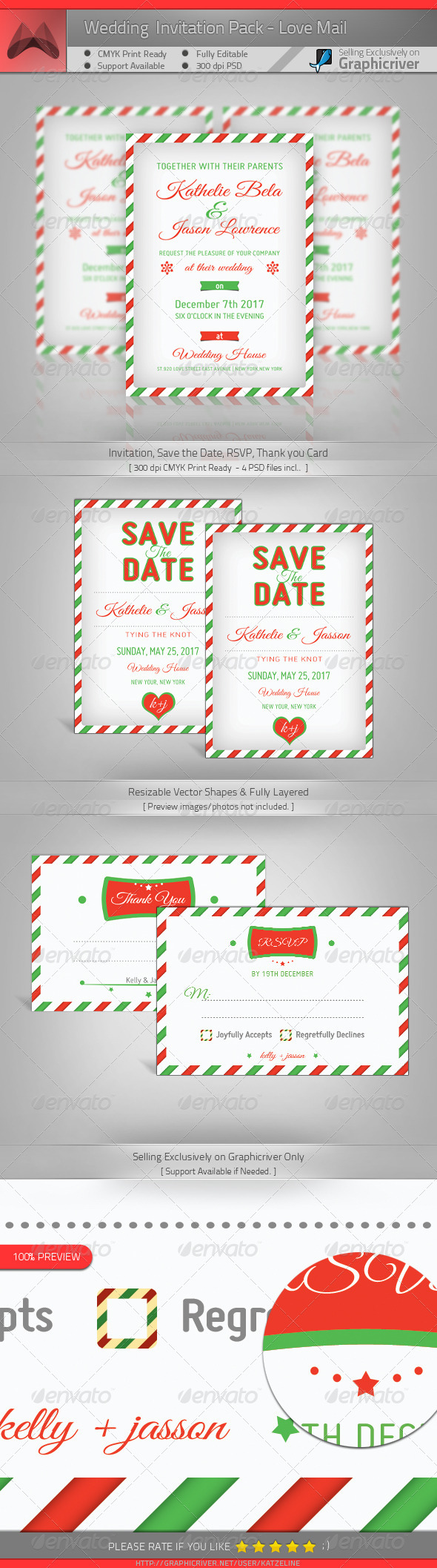 GraphicRiver Wedding Invitation Package Love Mail 4368305 GraphicRiver Wedding Invitation Package Love Mail 4368305