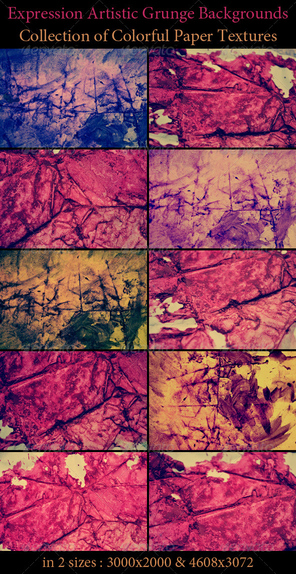 Expression Artistic Grunge Backgrounds - Art Textures