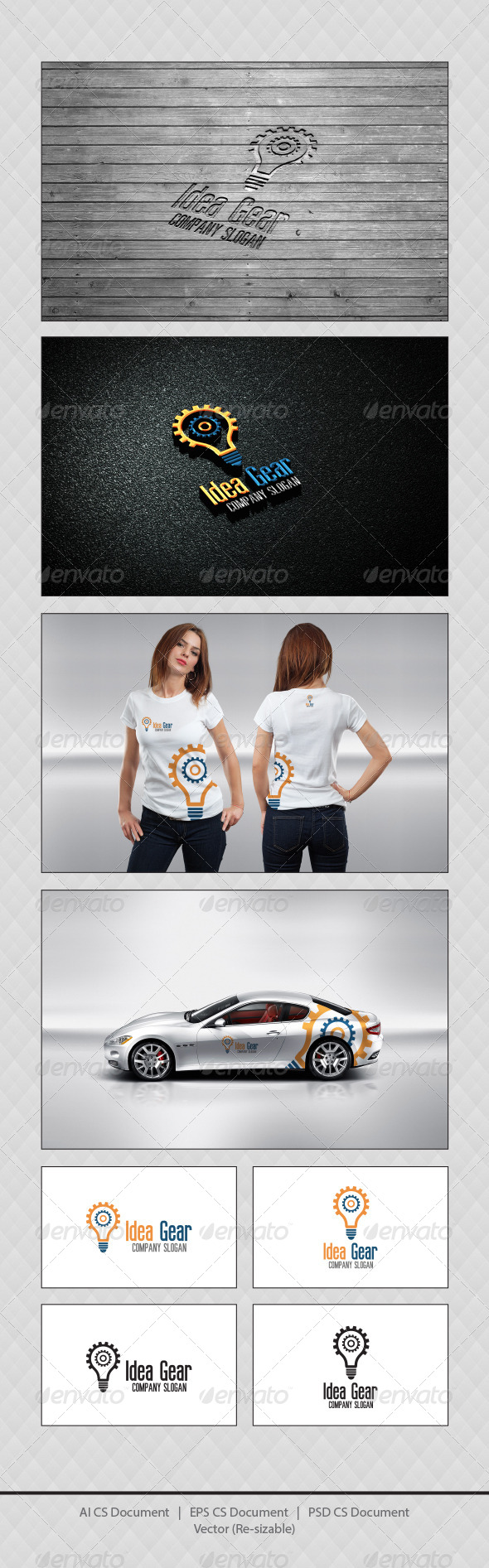GraphicRiver Idea Gear Logo Templates 4372956 GraphicRiver Idea Gear Logo Templates 4372956