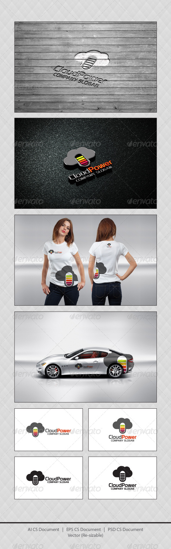 GraphicRiver Cloud Power Logo Templates 4372964 GraphicRiver Cloud Power Logo Templates 4372964