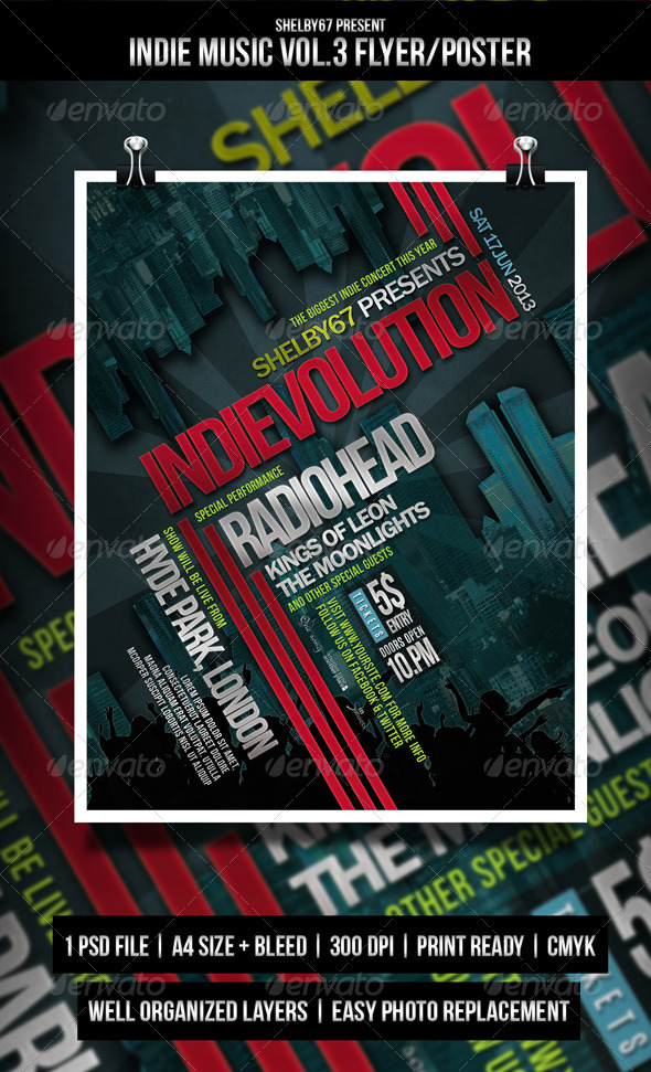 GraphicRiver Indie Music Flyer Poster Vol.3 4372973 GraphicRiver Indie Music Flyer Poster Vol.3 4372973