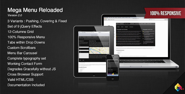 Mega Menu Reloaded - CodeCanyon Item for Sale
