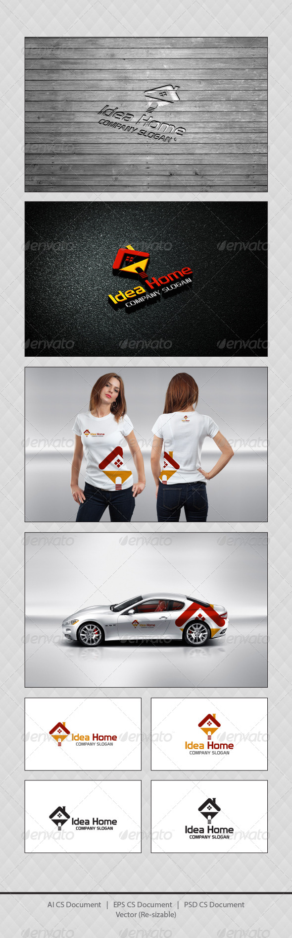 GraphicRiver Idea Home Logo Templates 4377631 GraphicRiver Idea Home Logo Templates 4377631