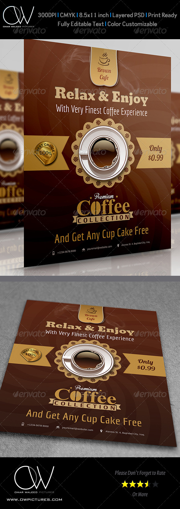 GraphicRiver Cafe Flyer 3951943 GraphicRiver Cafe Flyer 3951943