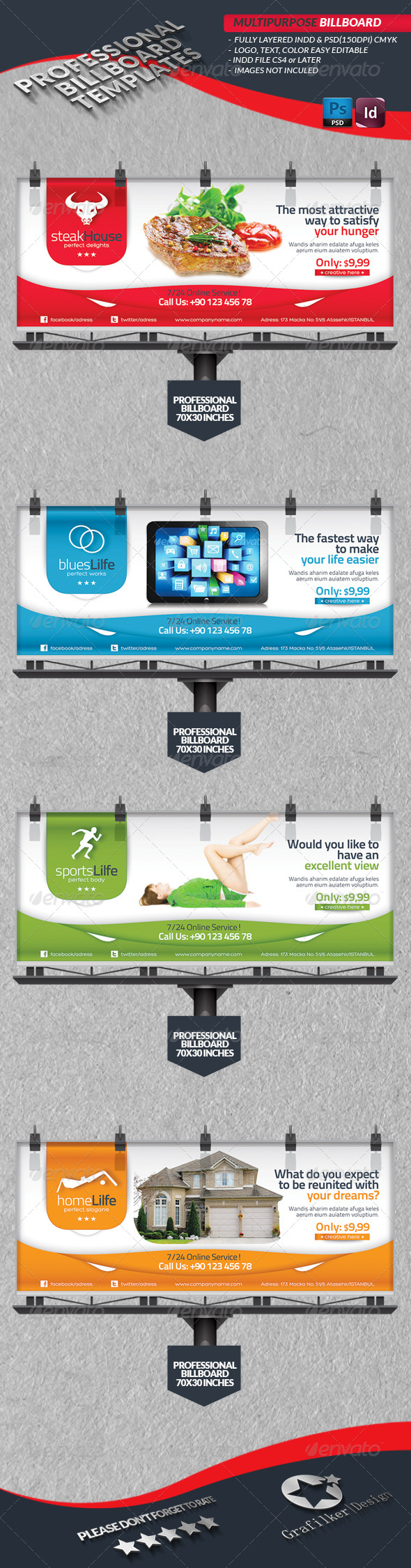 GraphicRiver Multipurpose Billbord Template 4276820 GraphicRiver Multipurpose Billbord Template 4276820