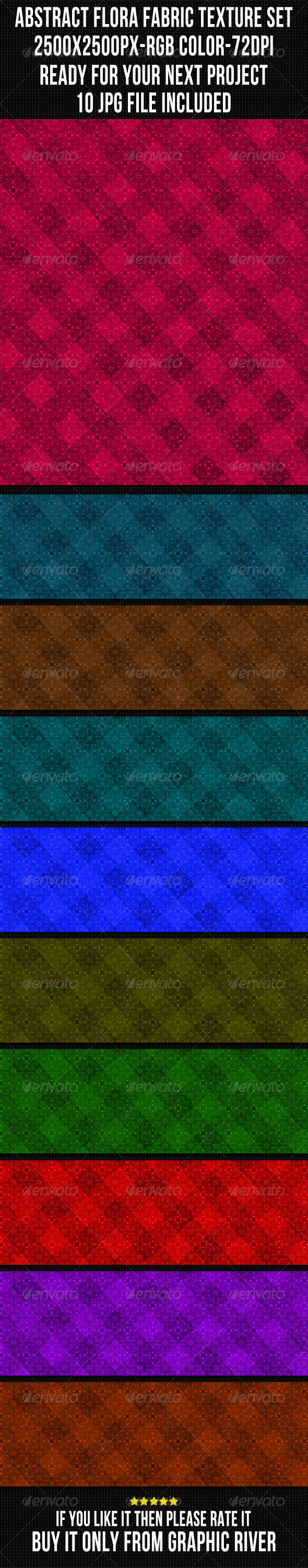 Abstract Fabric Background Set 11 - Patterns Backgrounds