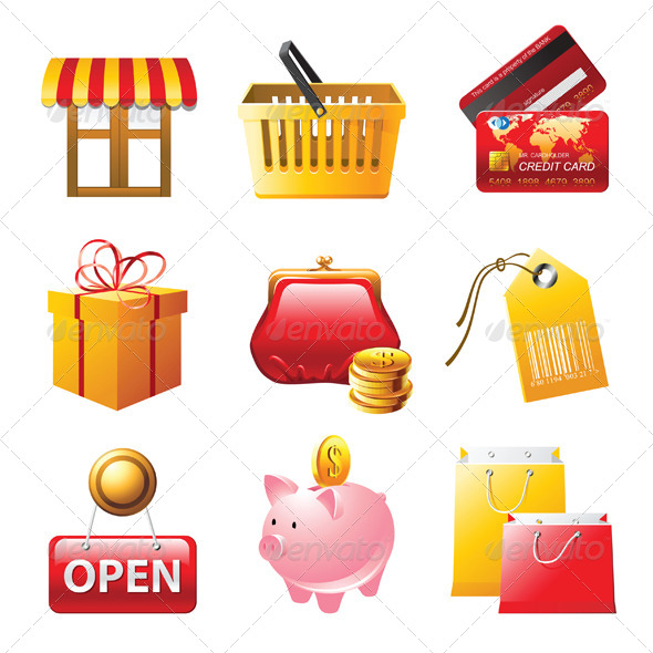 GraphicRiver Shopping Icons Set 4330375 GraphicRiver Shopping Icons Set 4330375