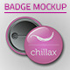 Pin Button Badge Mockup Pin Button Badge Mockup - GraphicRiver Item for Sale