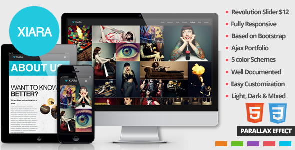 ThemeForest Xiara Responsive Onepage Parallax HTML Template 4408245 ThemeForest Xiara Responsive Onepage Parallax HTML Template 4408245