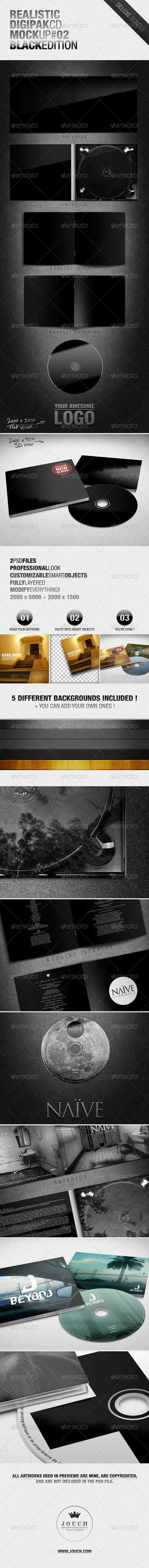 GraphicRiver Realistic Digipak CD Mockup #02 Black Edition 4413201 GraphicRiver Realistic Digipak CD Mockup #02 Black Edition 4413201