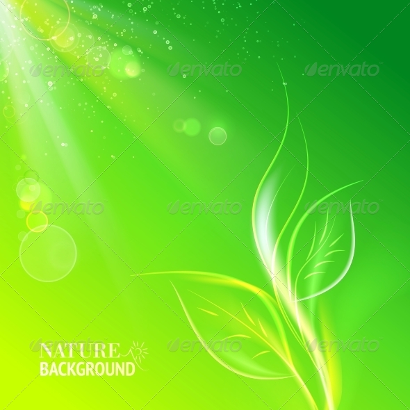 GraphicRiver Green Leaves Bright Sun 4416076 GraphicRiver Green Leaves Bright Sun 4416076