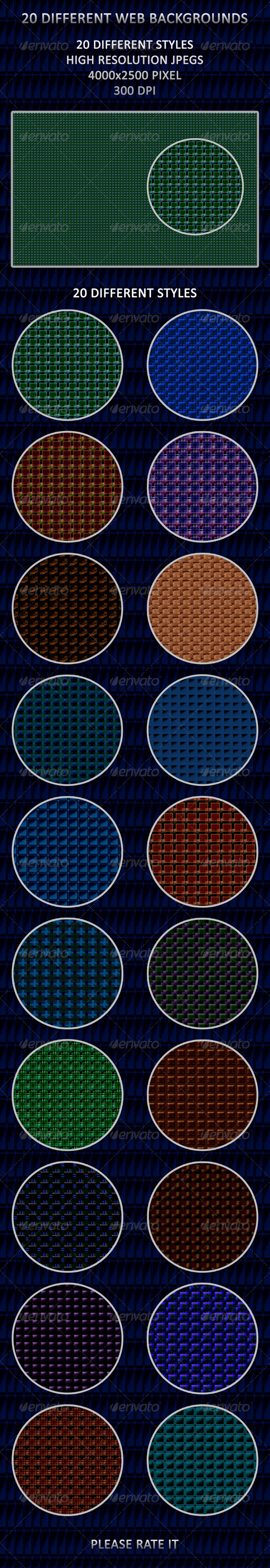 GraphicRiver 20 Different Web Backgrounds 4418323 GraphicRiver 20 Different Web Backgrounds 4418323