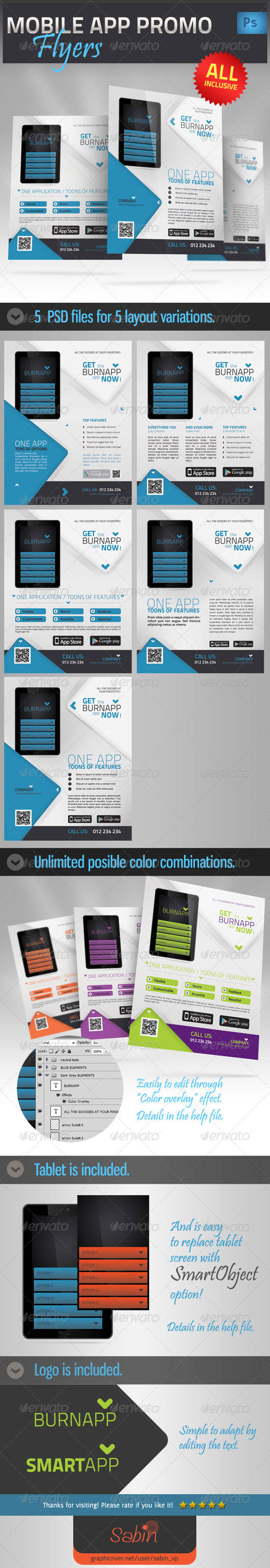 GraphicRiver Mobile App Promotion Flyer 4418804 GraphicRiver Mobile App Promotion Flyer 4418804