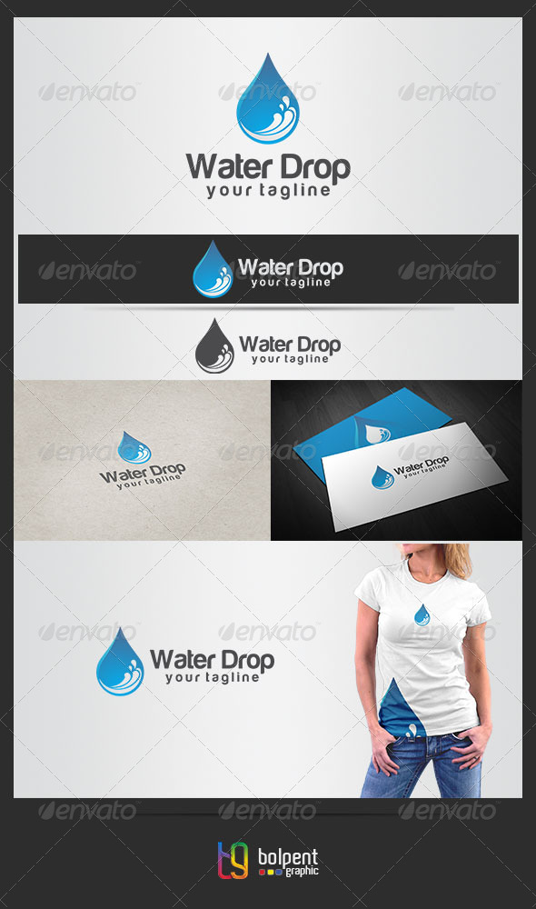 GraphicRiver Water Drop Logo Template 4422082 GraphicRiver Water Drop Logo Template 4422082