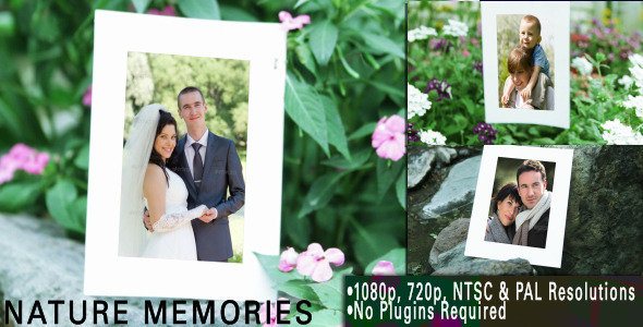 Videohive Nature Memories自然清新婚礼回忆AE模板