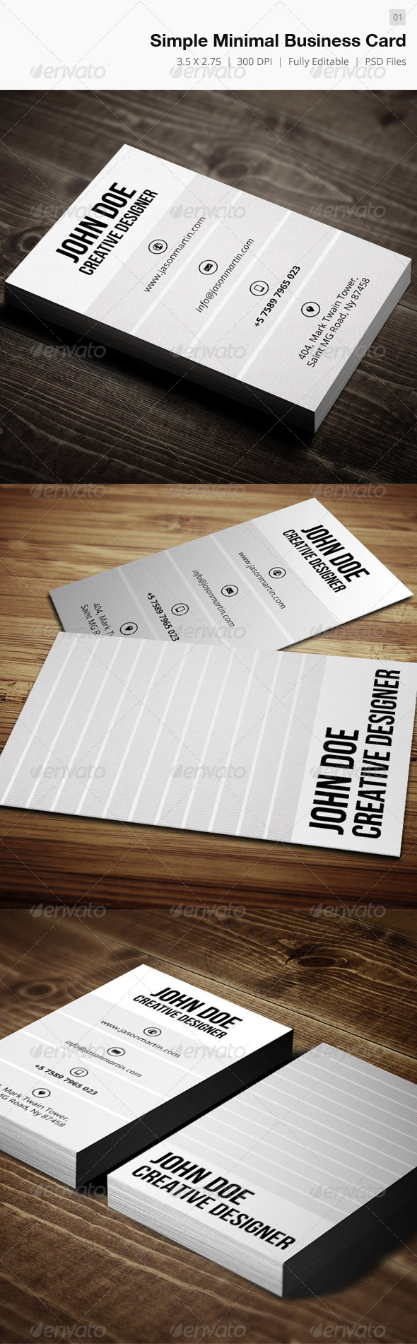 GraphicRiver Simple Minimal Business Card 01 4426123 GraphicRiver Simple Minimal Business Card 01 4426123