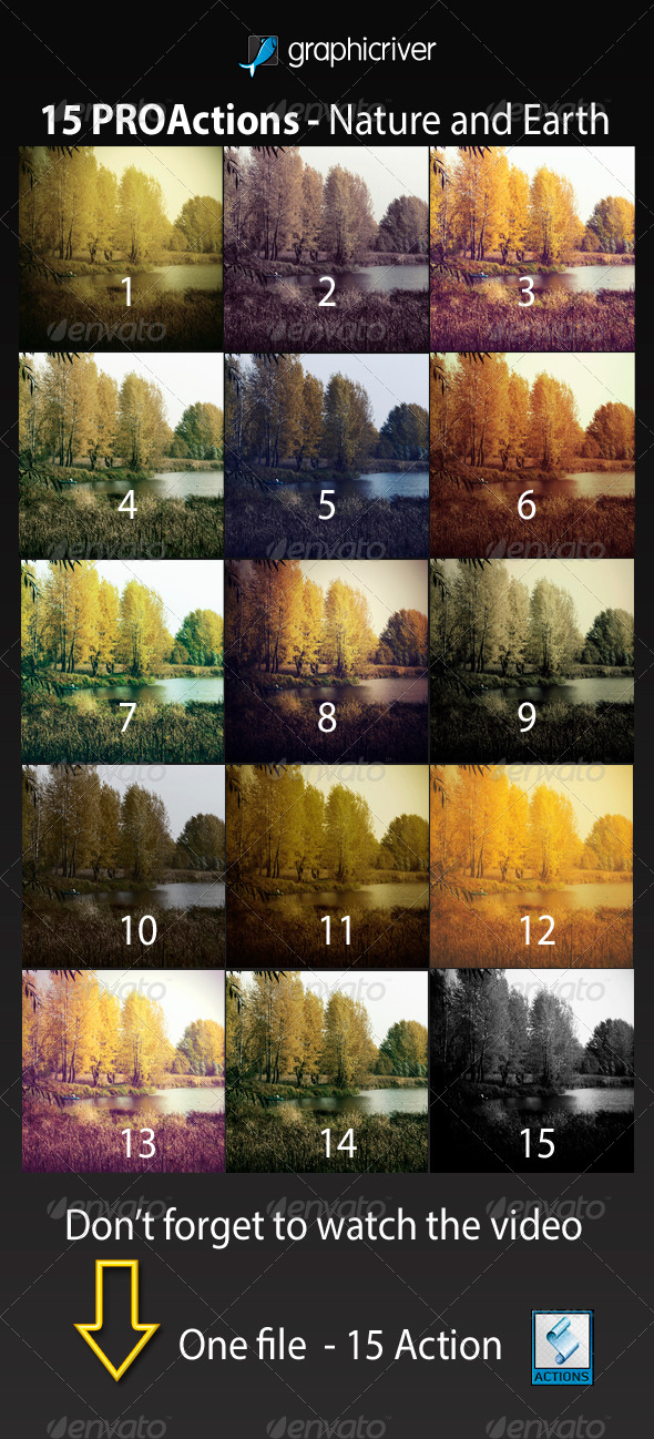 GraphicRiver 15 PROActions Nature and Earth 4427782 GraphicRiver 15 PROActions Nature and Earth 4427782