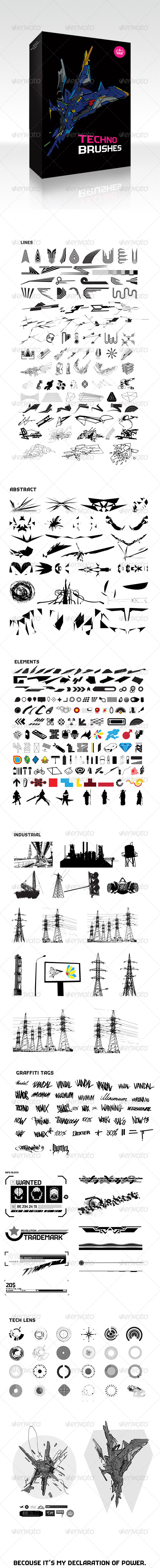 GraphicRiver 400 Techno Brushes 4430127 GraphicRiver 400 Techno Brushes 4430127