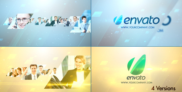 Videohive Stylish Glossy Slider Logo时尚光滑幻灯片图片展示AE模板