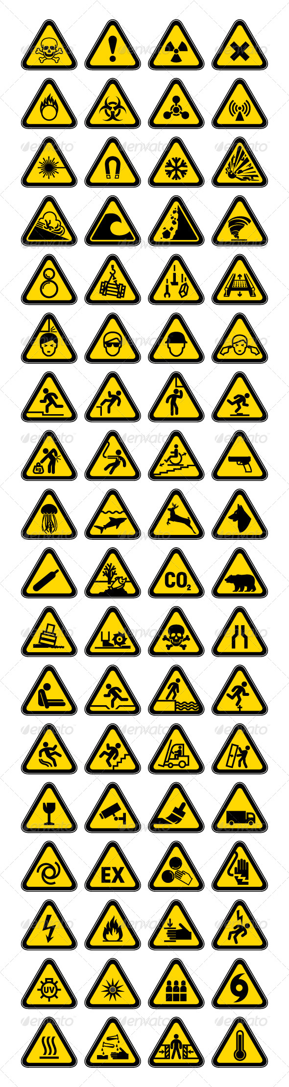 GraphicRiver 72 Hazard Warning Symbols Labels Triangular 4431960 GraphicRiver 72 Hazard Warning Symbols Labels Triangular 4431960