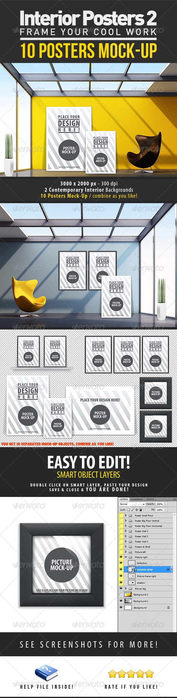 GraphicRiver Interior Posters Mock-Up Vol.2 4434297 GraphicRiver Interior Posters Mock-Up Vol.2 4434297