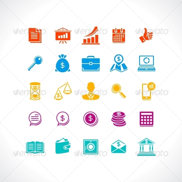 GraphicRiver Set of Business and Money Web Icons 4437766 GraphicRiver Set of Business and Money Web Icons 4437766