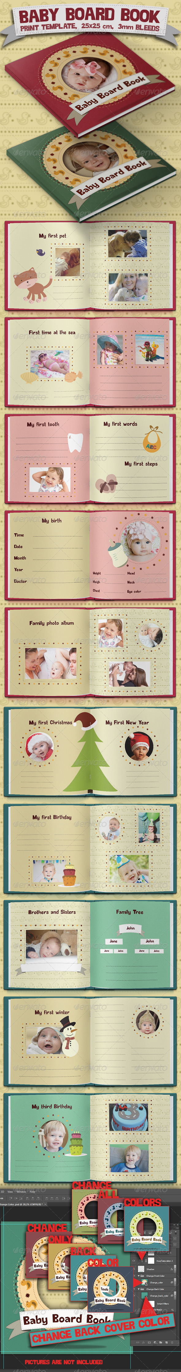 GraphicRiver Baby Board Book 4441181 GraphicRiver Baby Board Book 4441181