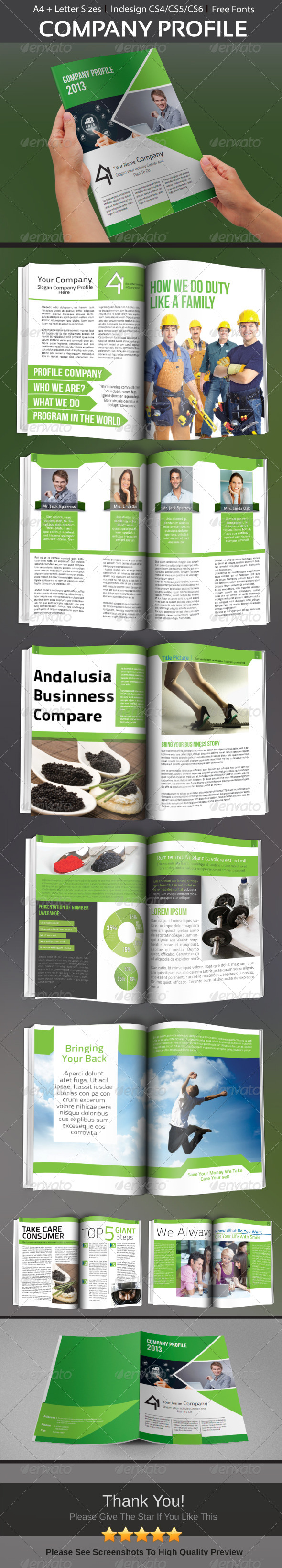 Company Profile Brochure - Brochures Print Templates