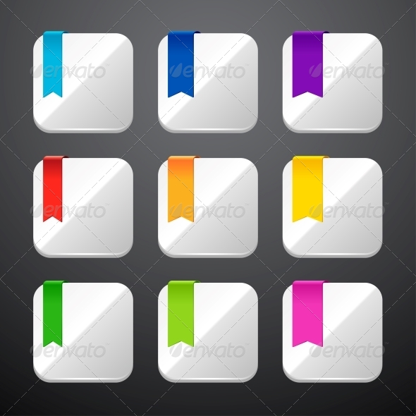 GraphicRiver Set of the App Icons with Ribbons 4446715 GraphicRiver Set of the App Icons with Ribbons 4446715