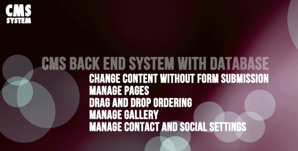 CodeCanyon CMS Content Manager System with Database 4449604 CodeCanyon CMS Content Manager System with Database 4449604