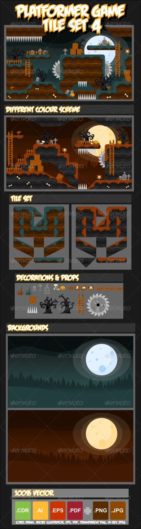 GraphicRiver Platformer Game Tile Set 4 4399659 GraphicRiver Platformer Game Tile Set 4 4399659