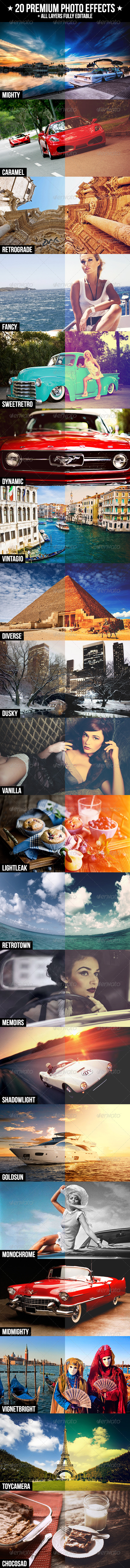 20 Premium Photo Effects - Photo Effects Actions
