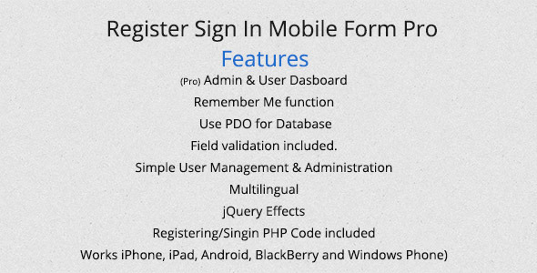 CodeCanyon Register Sign In Mobile Form Pro 4459054 CodeCanyon Register Sign In Mobile Form Pro 4459054