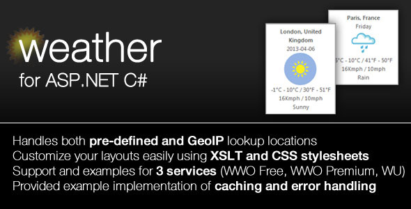 Weather Module for ASP.NET - CodeCanyon Item for Sale