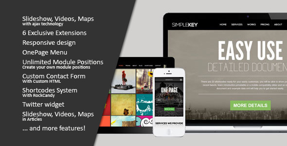 ThemeForest SimpleKey One Page Portfolio Joomla Template 4463383 ThemeForest SimpleKey One Page Portfolio Joomla Template 4463383