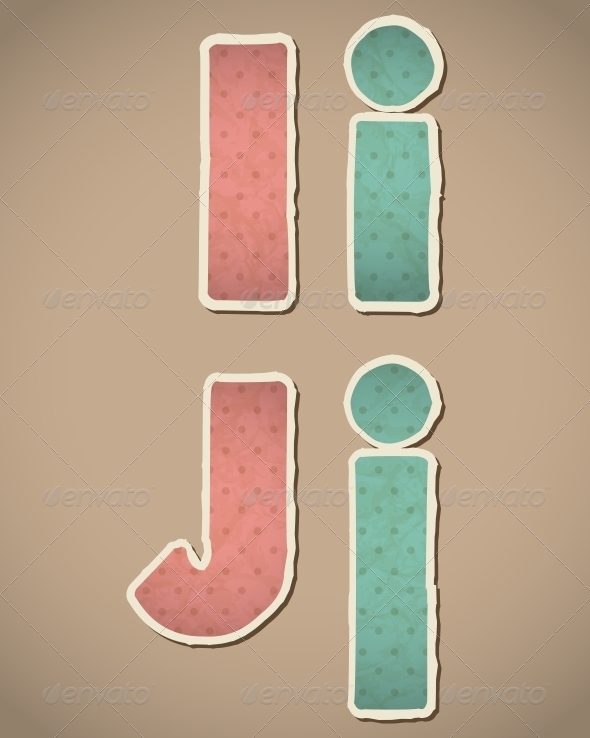 GraphicRiver Retro Paper Alphabet 4463829 GraphicRiver Retro Paper Alphabet 4463829