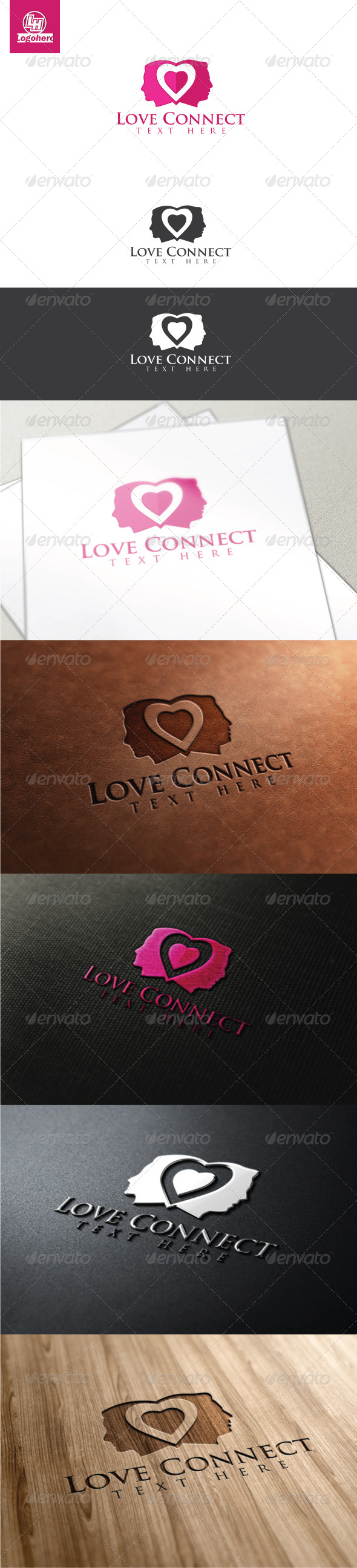 GraphicRiver Love Connect Logo Template 4470135 GraphicRiver Love Connect Logo Template 4470135