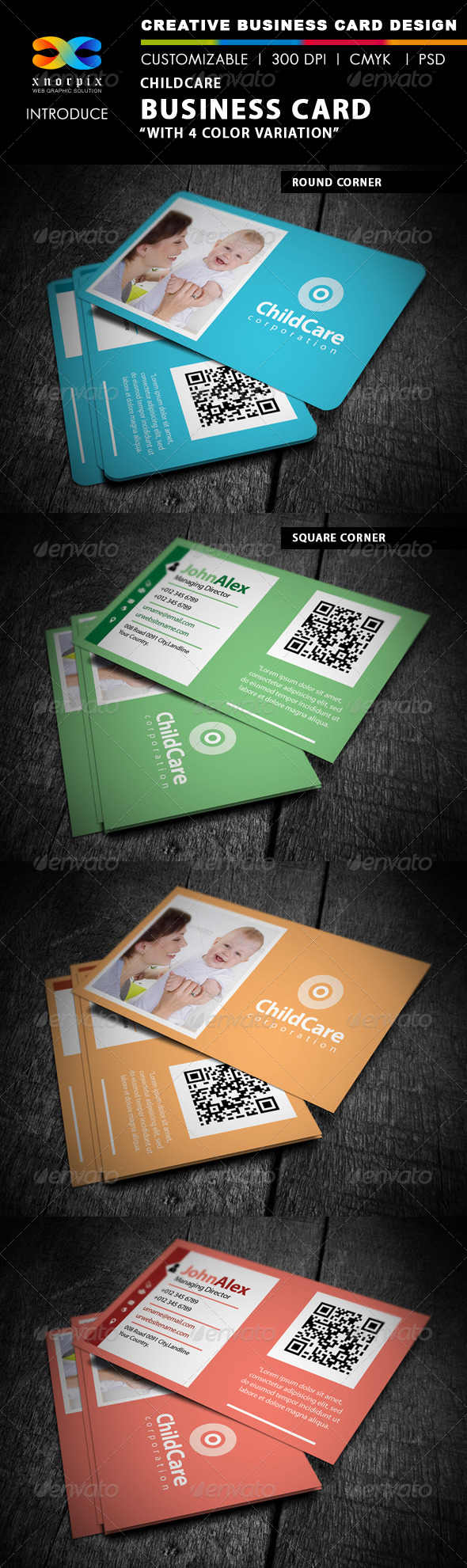 GraphicRiver Childcare Business Card 4472962 GraphicRiver Childcare Business Card 4472962