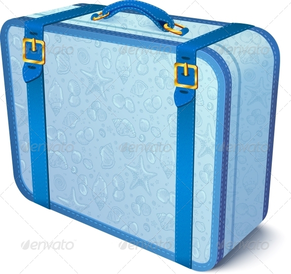 GraphicRiver Blue Ornate Traveler s Vector Suitcase 4476747 GraphicRiver Blue Ornate Traveler s Vector Suitcase 4476747