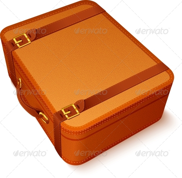 GraphicRiver Vector Traveller s Brown Leather Suitcase 4476748 GraphicRiver Vector Traveller s Brown Leather Suitcase 4476748