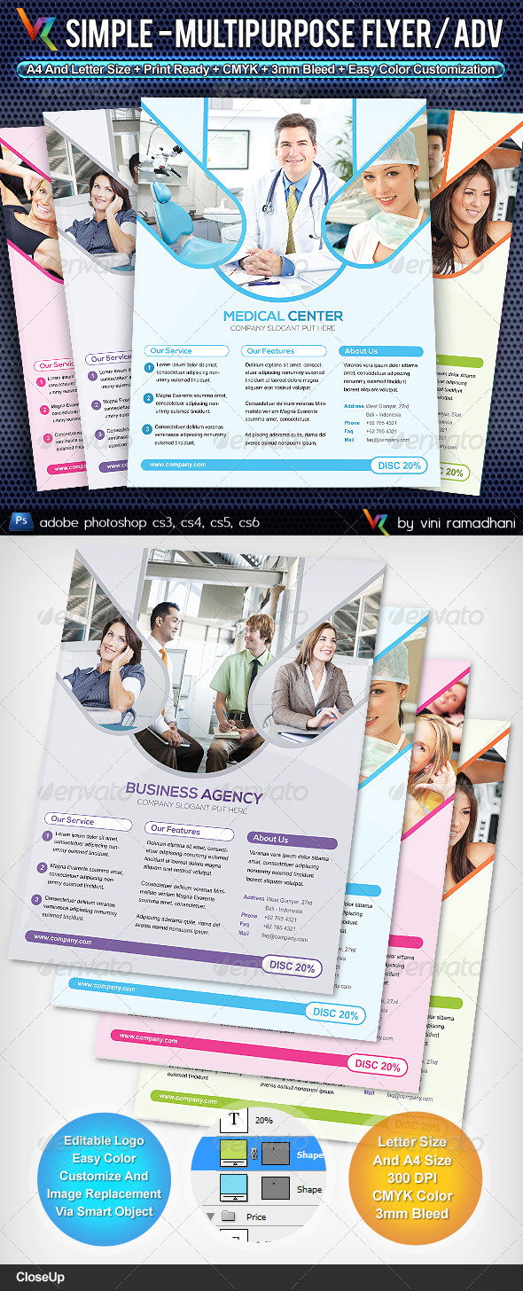 GraphicRiver Simple Multipurpose Flyer Or Adv 4477402 GraphicRiver Simple Multipurpose Flyer Or Adv 4477402