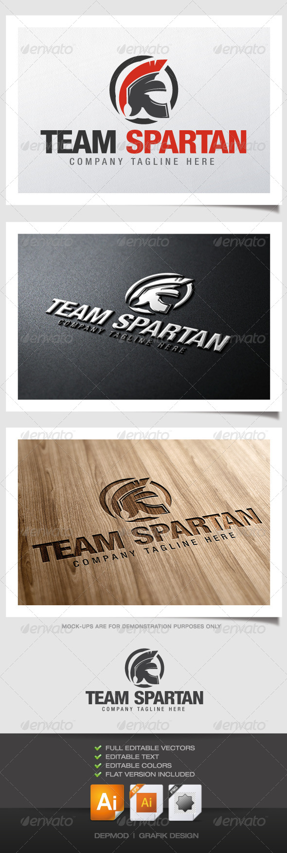 Team Spartan Logo - Objects Logo Templates