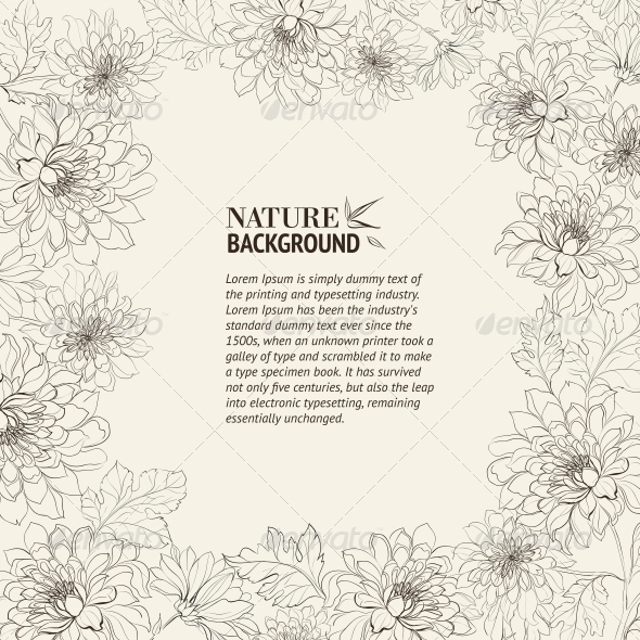 GraphicRiver Frame of Chrysanthemum 4483613 GraphicRiver Frame of Chrysanthemum 4483613
