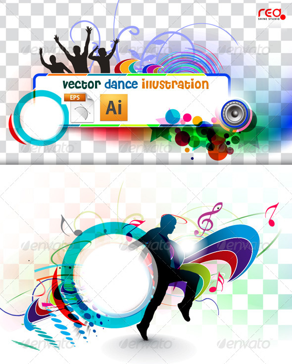 Music Party Banner Template - Backgrounds Decorative