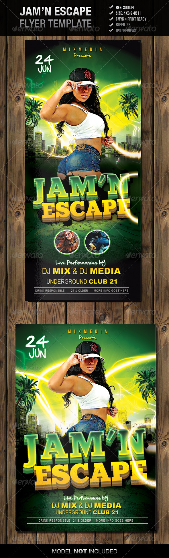 GraphicRiver Jam n Escape Flyer Template 4490145 GraphicRiver Jam n Escape Flyer Template 4490145