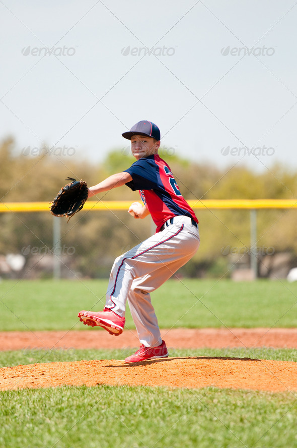 Teen baseball player